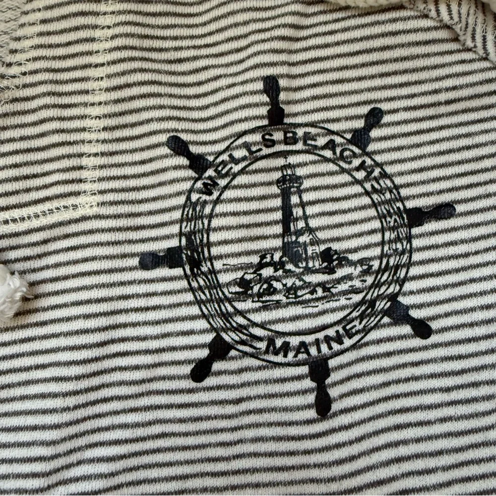 Blue 84 Wells Beach Maine Pullover Sweater/Sweatshirt Striped Nautical Size S - Picture 6 of 8